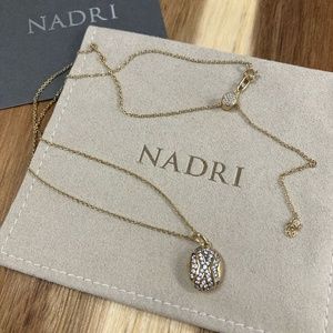 Nadri Gold Plated Sterling Silver Tribal Locket